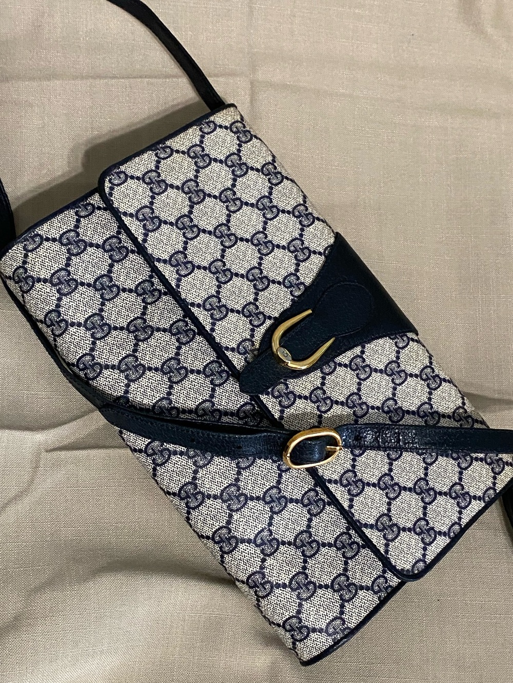 Gucci Crossbody/Shoulder Bag GG Vintage Clutch Envelope Monogram